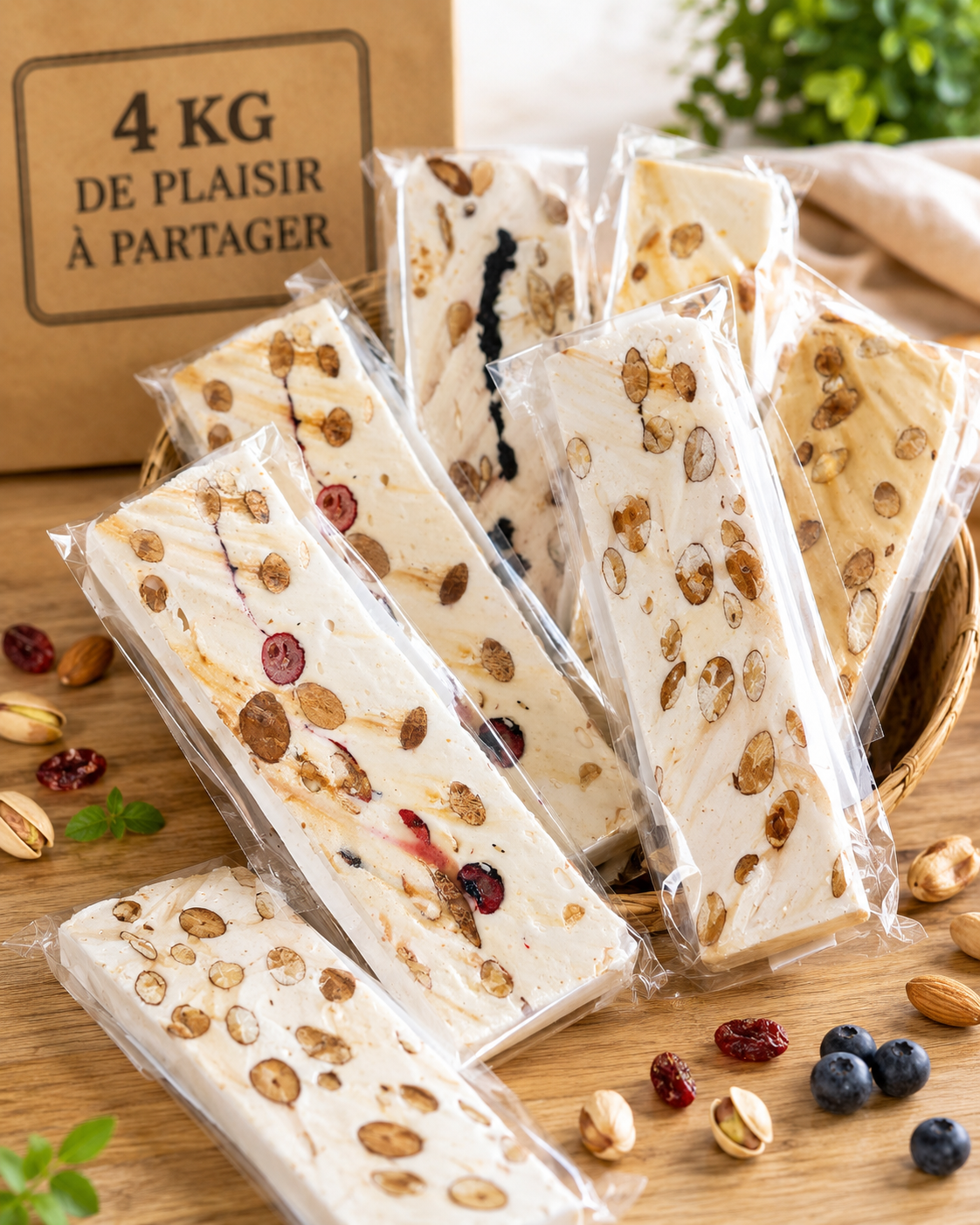 Honey Nougat Bars (4kg box)