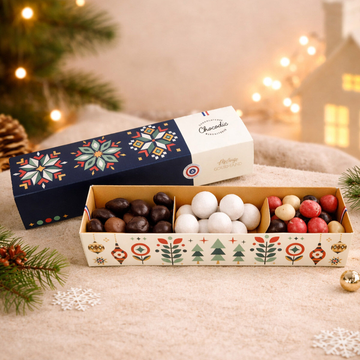 Christmas mix sticks | Christmas molding | Chocodic artisanal Christmas chocolate