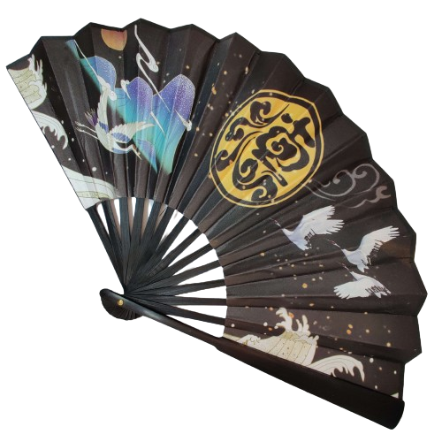Eventail japonais en bambou - 33 cm (grand), plusieurs designs disponibles