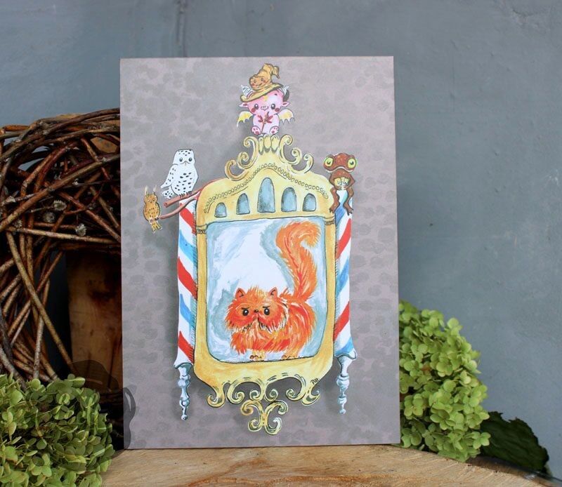 Art Kitty Kitty sul muro A4