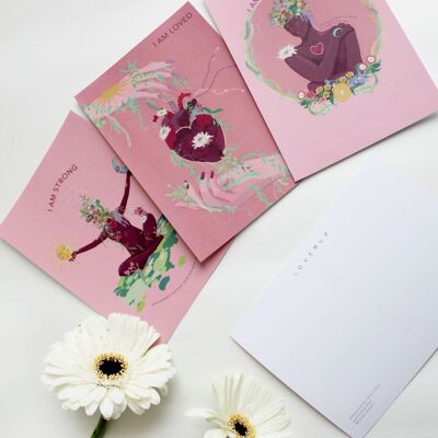 Postcards set of 3 | ART OF AFFIRMATION