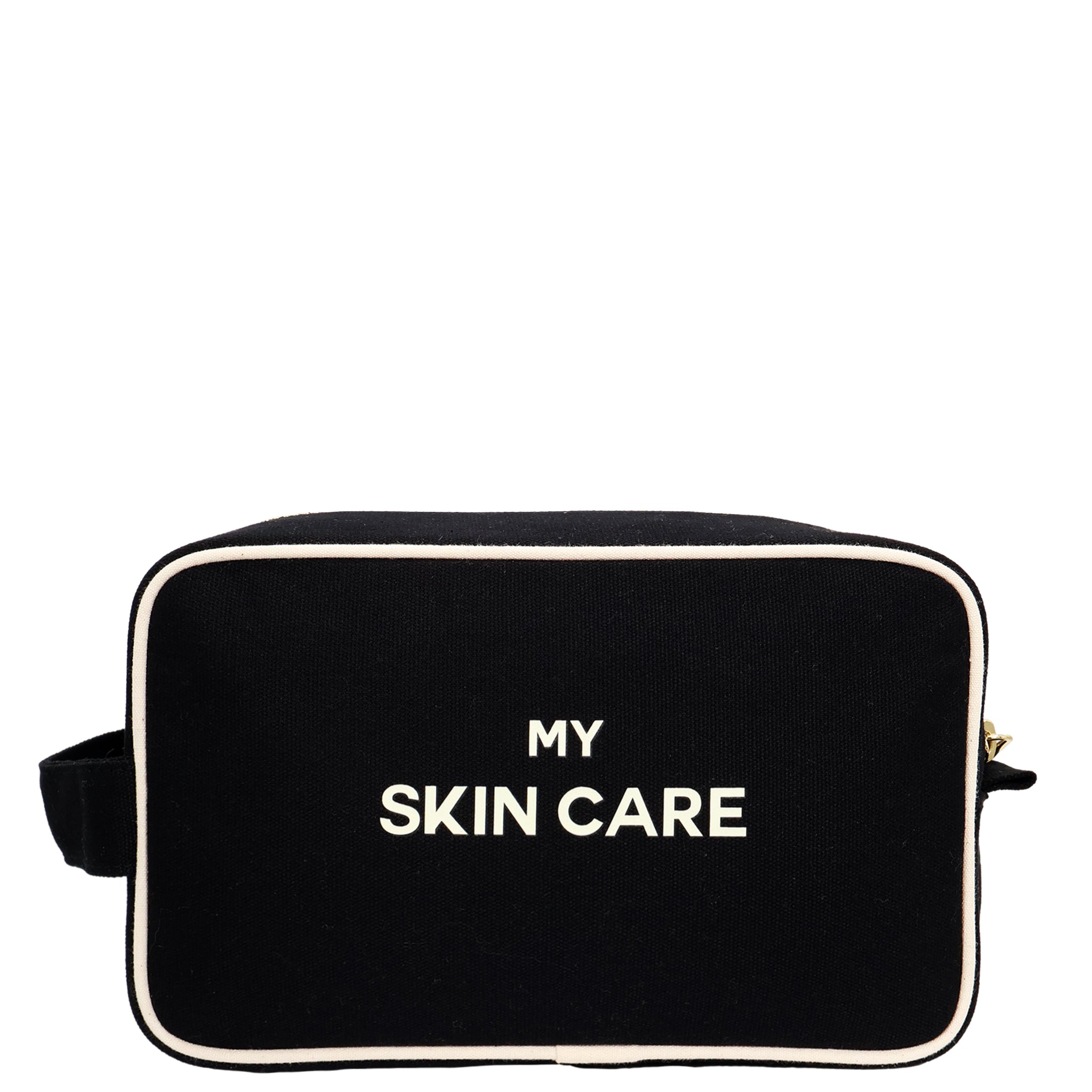 My Skin Care - Organizing Pouch w White Piping – Black