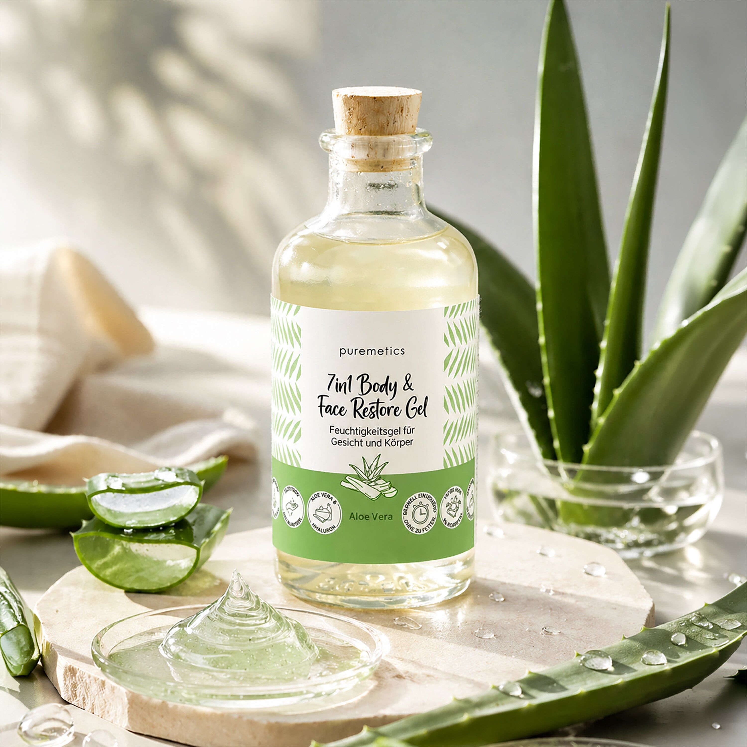 7in1 Body & Face Restore Gel 'Aloe Vera'
