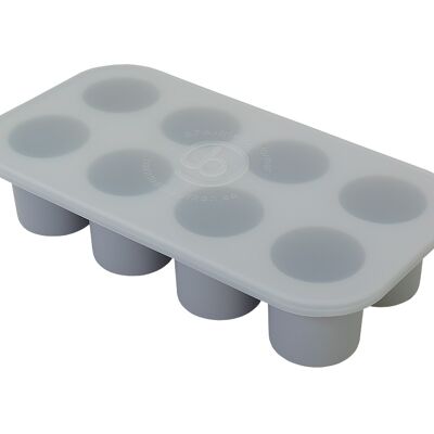 Baby Food Freezing Tray, large, incl lid, grey