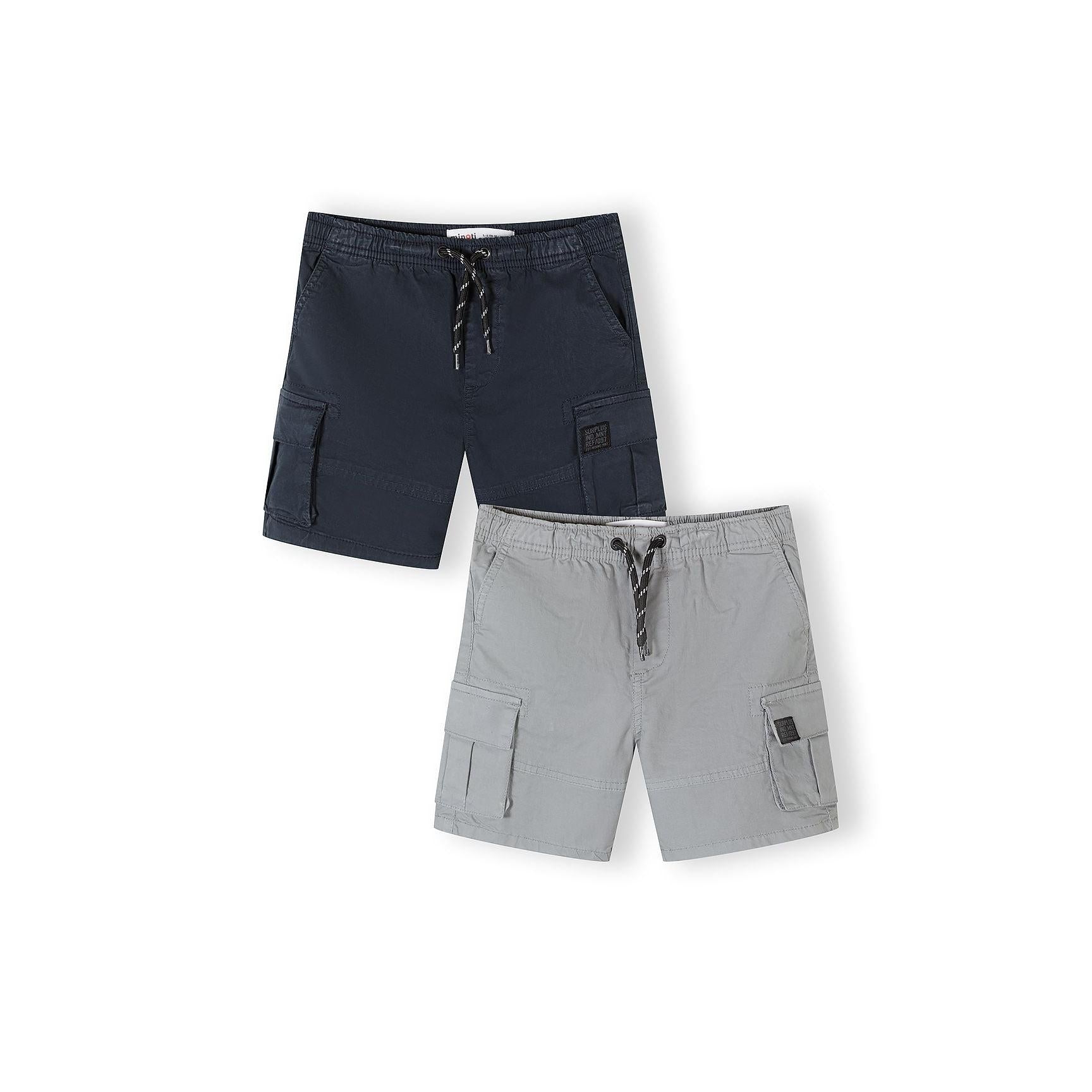 Cargo Shorts 2-Pack Grey Navy