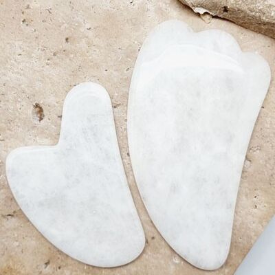 Gua Sha Fender - White Jade