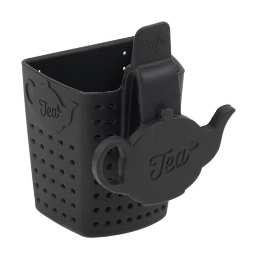 Tea Strainer Teapot :: ecoliving black foodgraded silicone