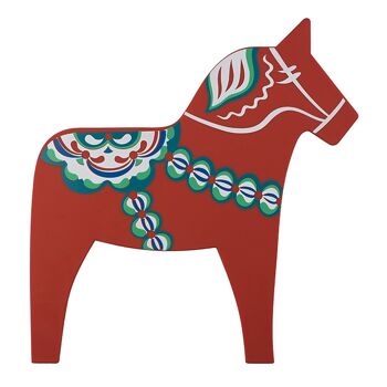 Dessous de plat Dala Horse, rouge, Imprimé multicolore 2