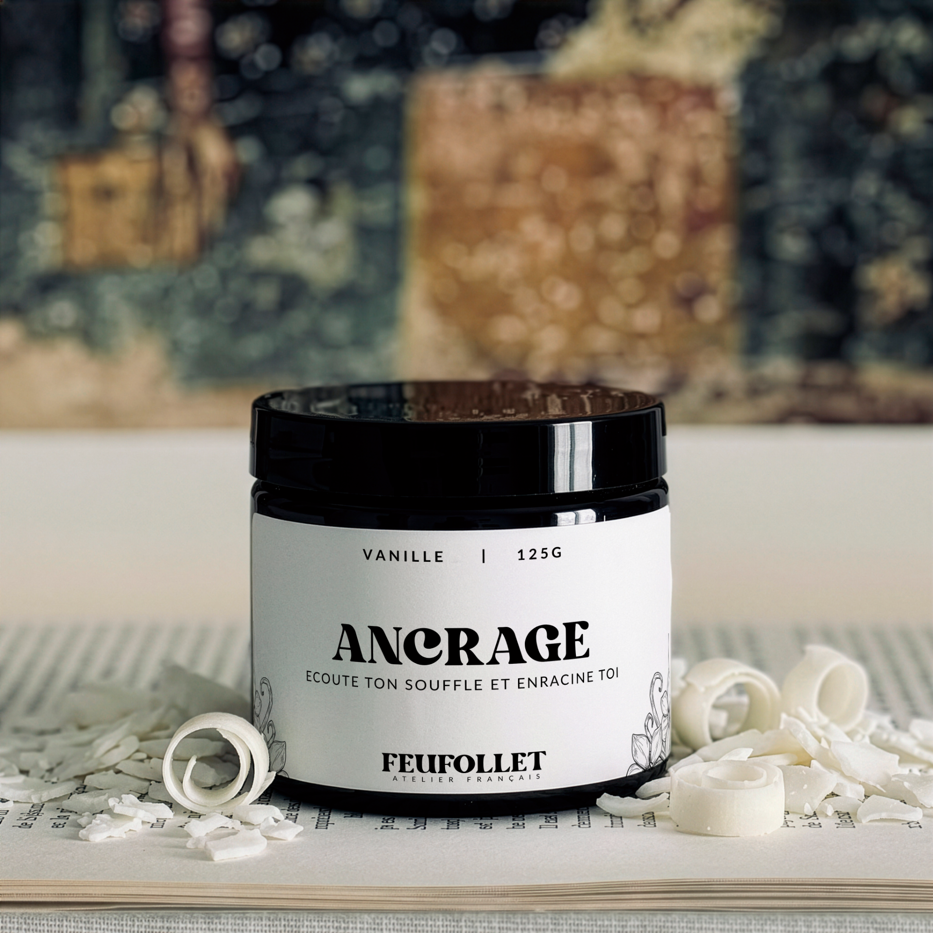 Bougie parfumée avec message - Ancrage