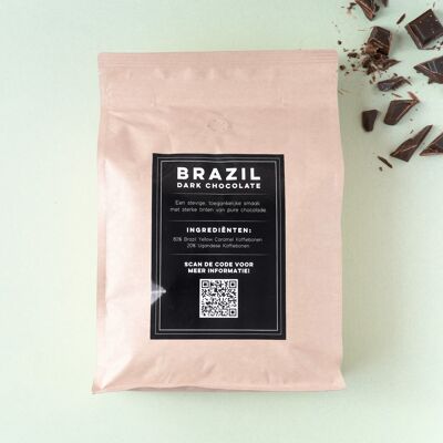Granos de café especiales de chocolate negro de Brasil 5000 gramos - Arábica
