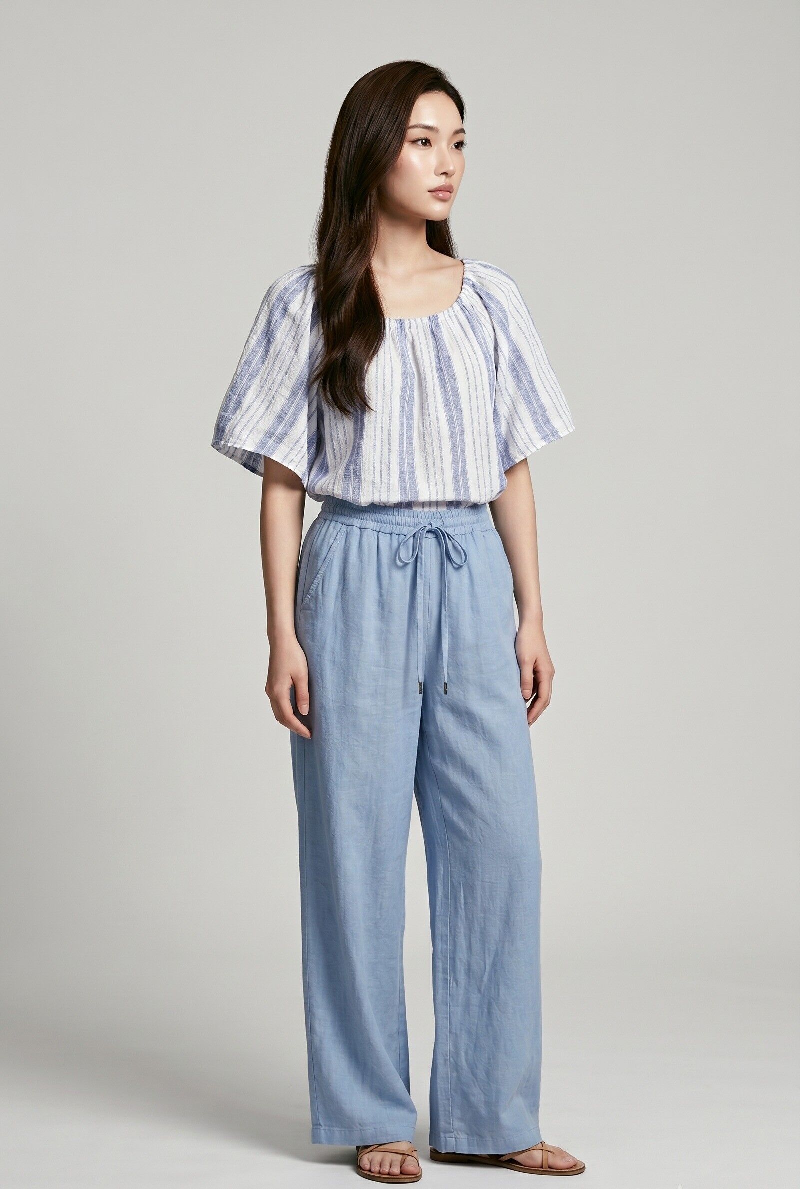 Flowy Striped Blouse