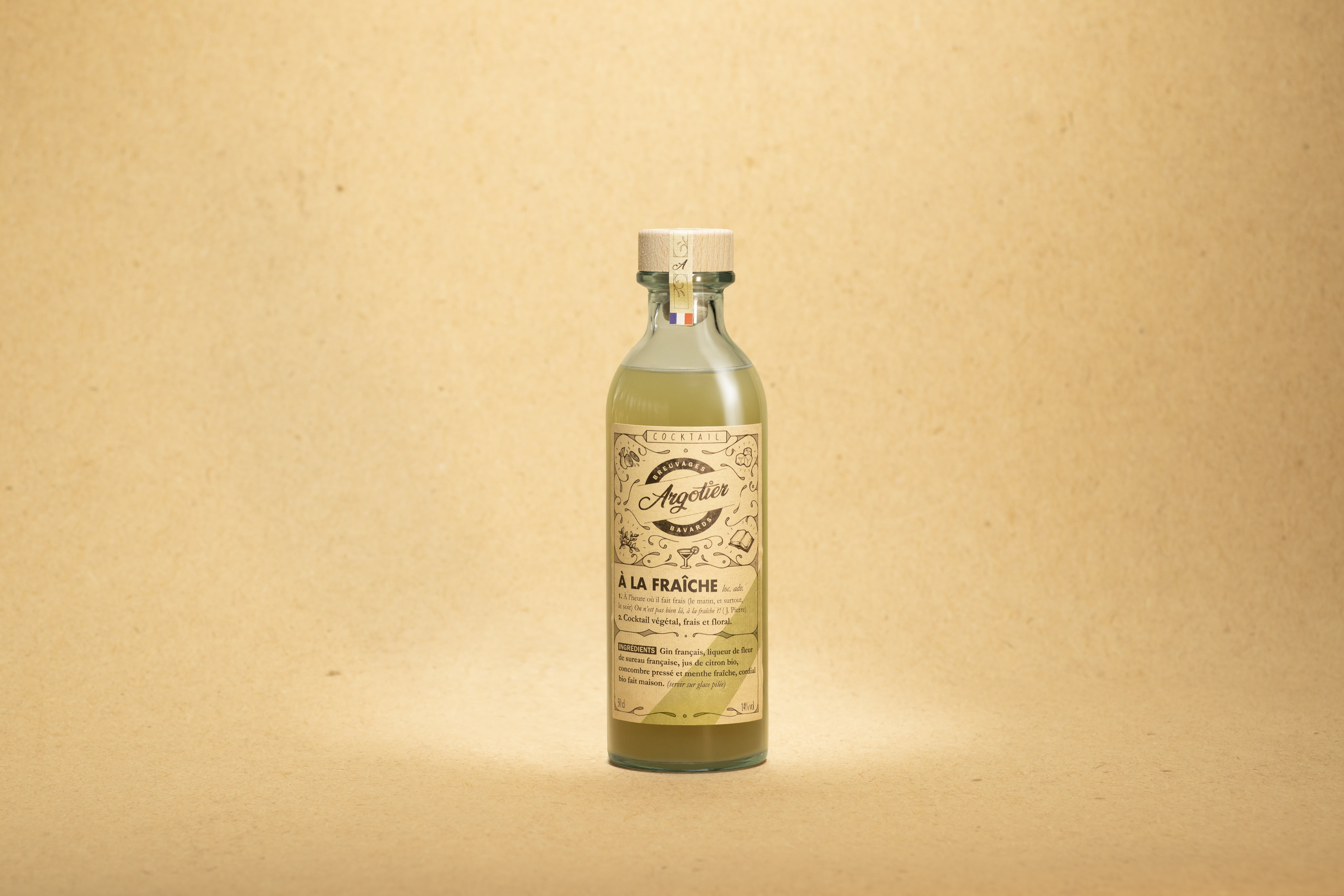 Cocktail artisanal prêt-à-boire (GIN) - À LA FRAÎCHE 20CL