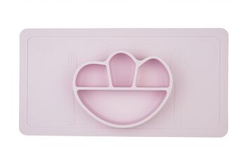 SUPER OFFRE :: Assiette bébé avec napperon, rose 3