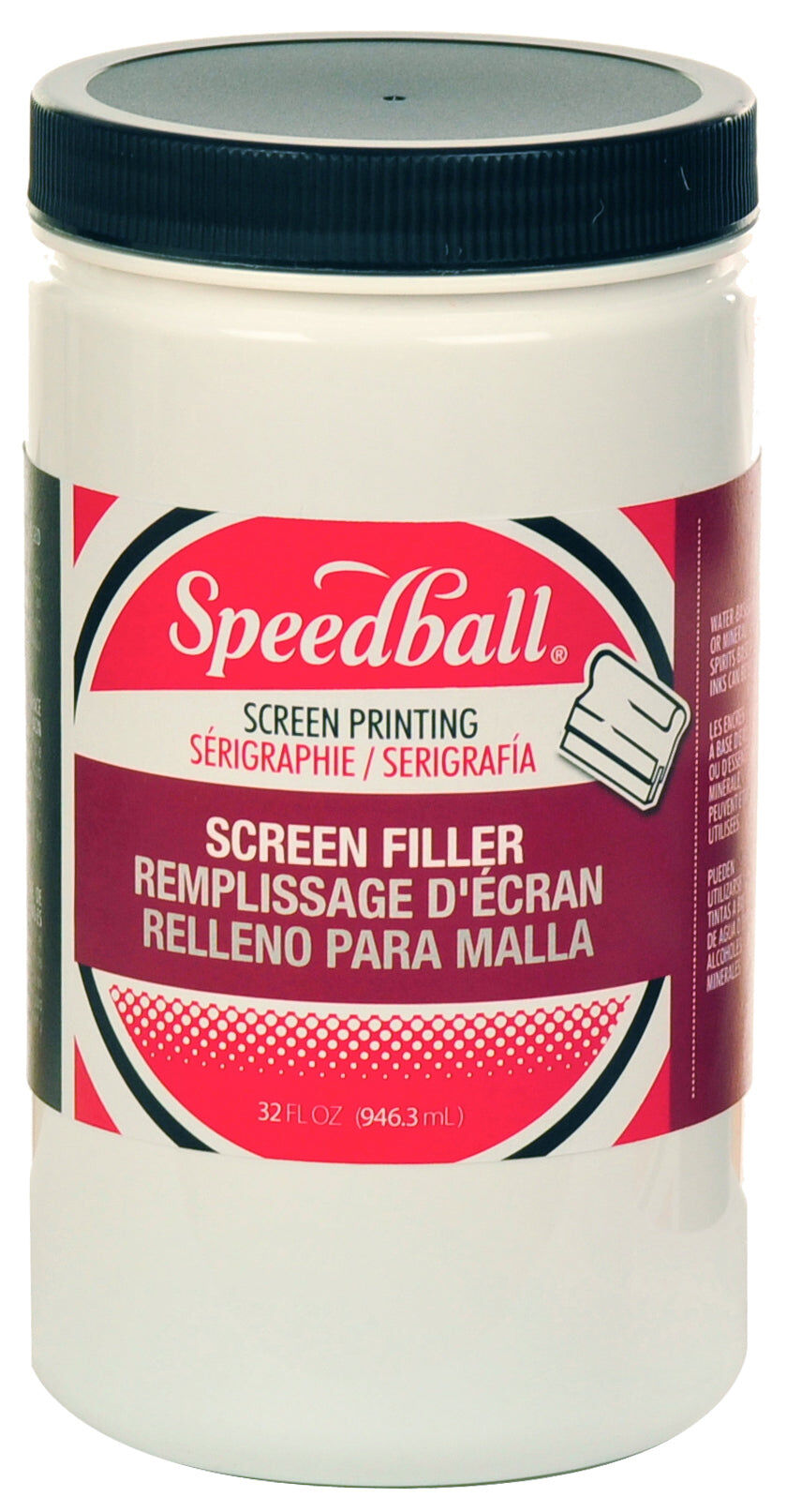 Speedball 32oz Screen Filler, Screen Printing Supplies Tools, Masking Solution, For Art Craft, Print Making, Screen Printing, Fabric, Tool Kit, Screen Cleaning Masking Solution