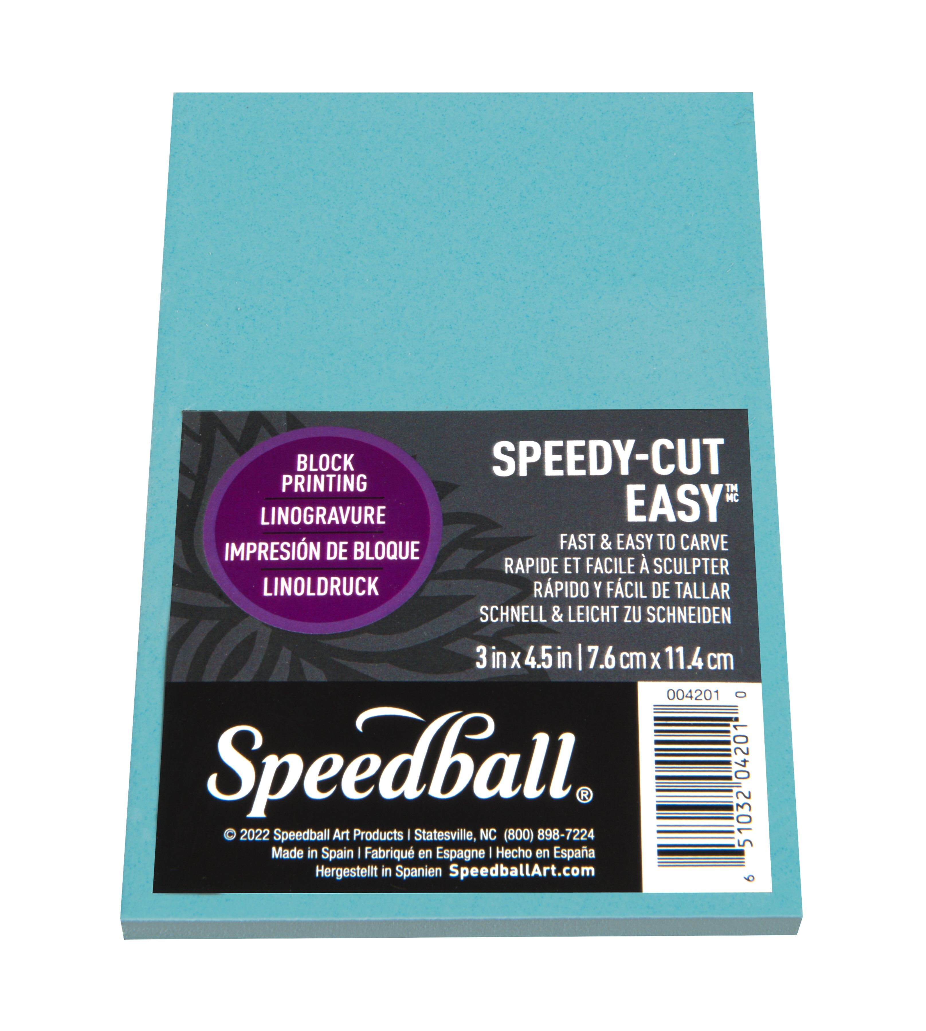 Speedball 2.75" x 5.5" Speedy-Cut Easy Block, Soft Rubber, Carving Block, Stamp, Printing, Home & School, Art Set Supplies. Carving, Cutting Blocks, Print Making