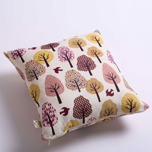 Trees in autumn waterproof cushion 15”