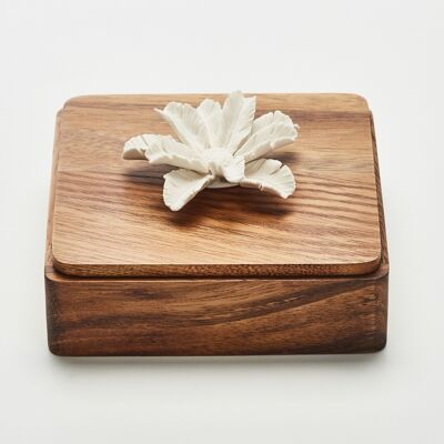 Christmas Box in Wood and Porcelain TUKA-XL