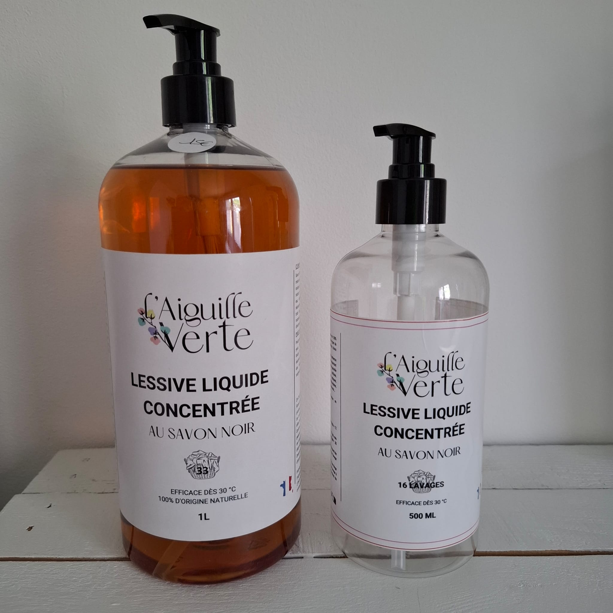 Lessive liquide 500 ml concentrée au savon noir 🧼