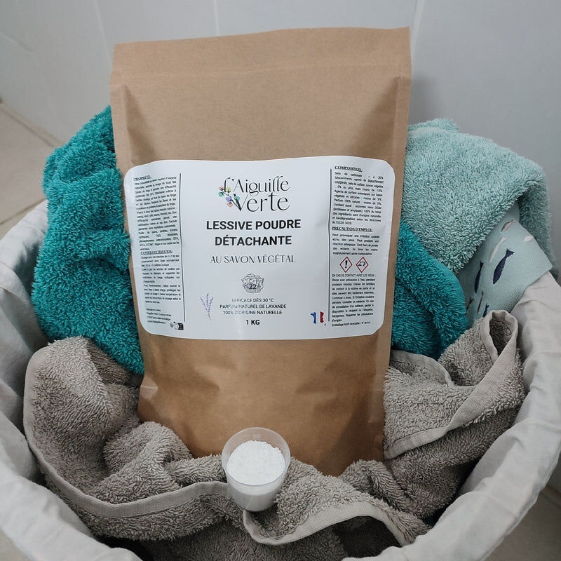 Lessive en poudre détachante au savon végétal