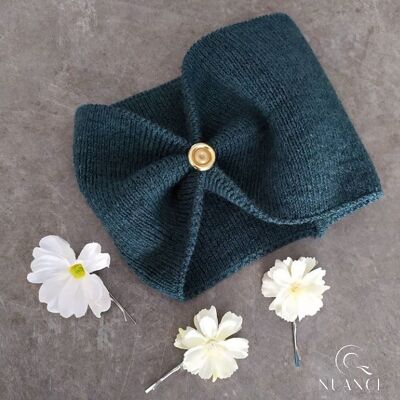 Bandeau en lainage vert