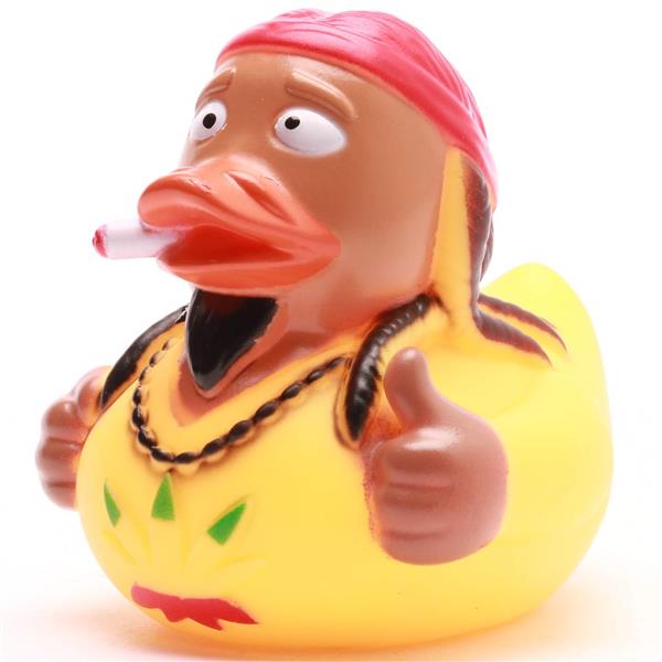 Rasta Quietscheentchen - Gummiente