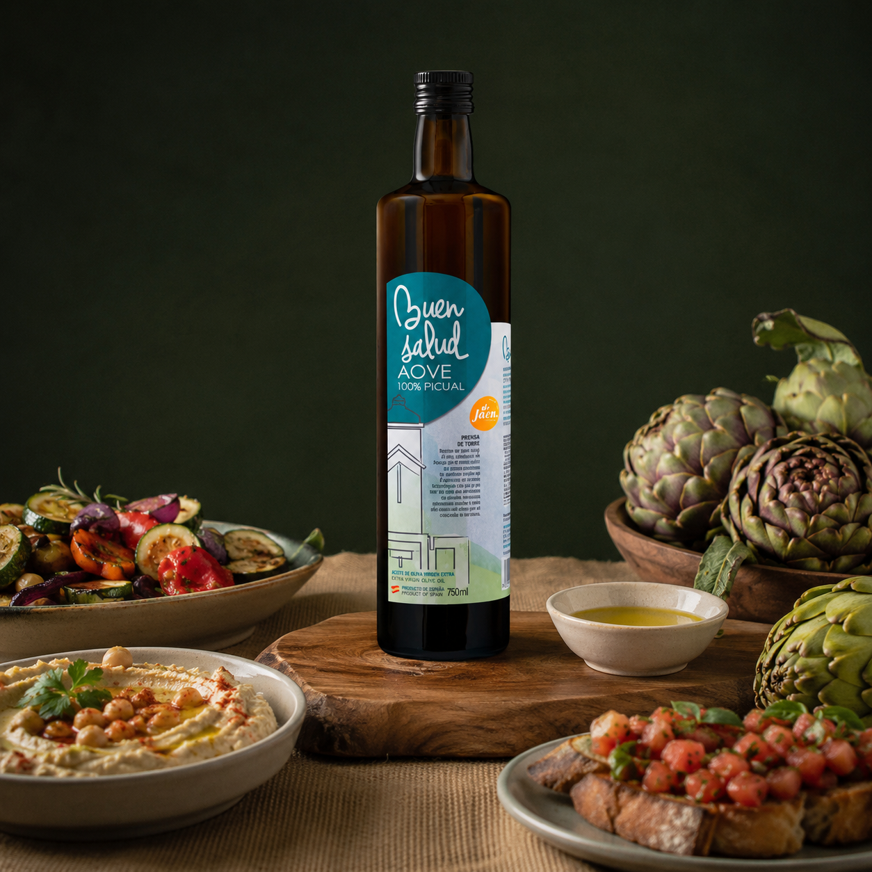 Buensalud picual EVOO 250ml. Aceite de Oliva Virgen Extra aus Jaén, Spanien | AOVE Premium Tagebuch