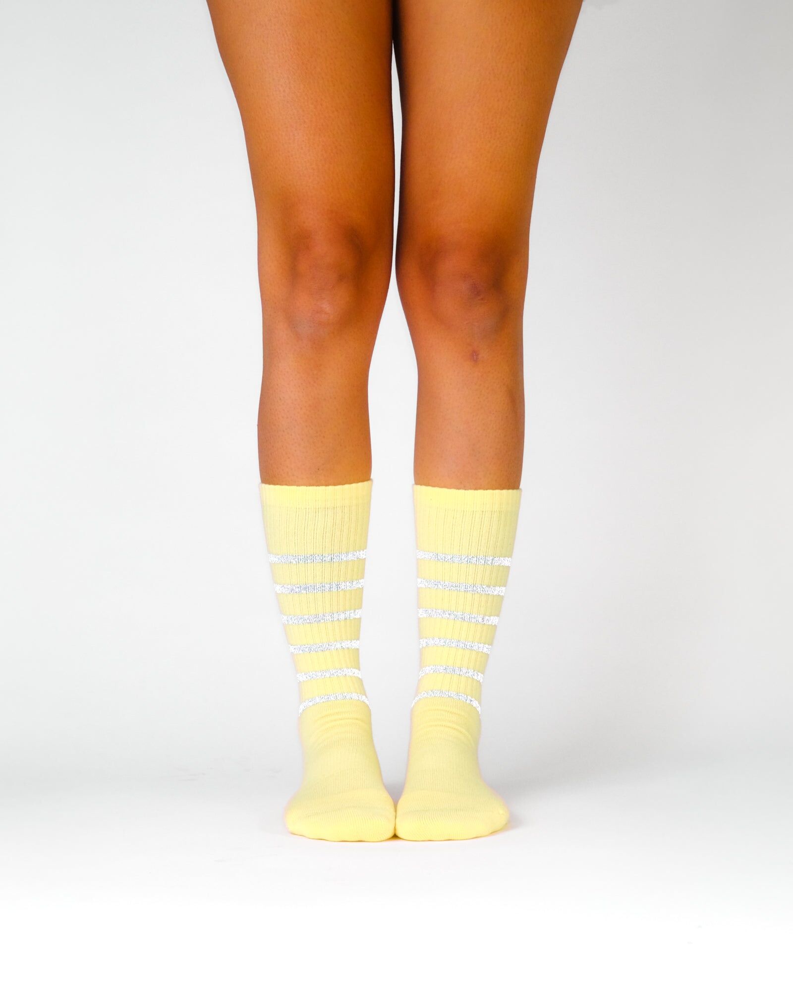 JEANNIE REFLECTIVE SOCKS - L'OPTIMISTE / PASTEL YELLOW