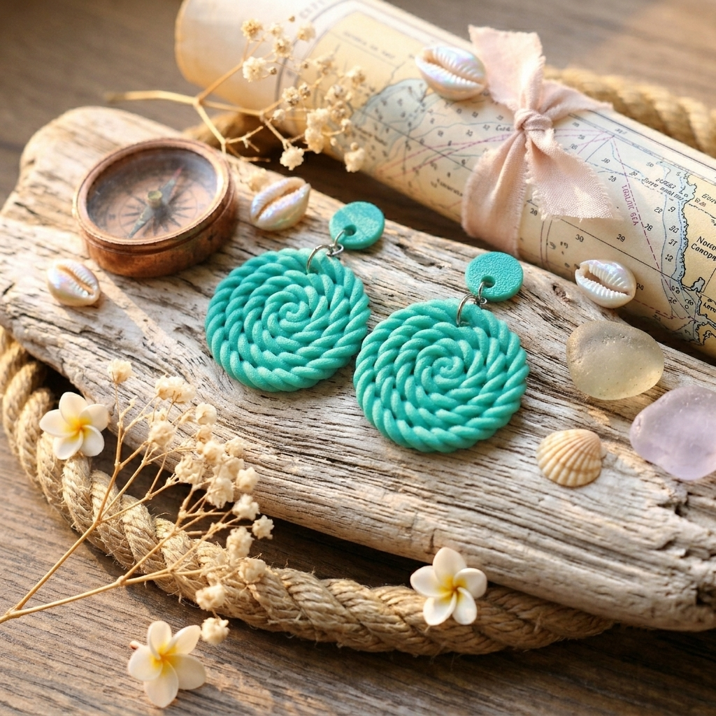 Twisted Rope Earrings | Sculptural Statement Studs Jewel