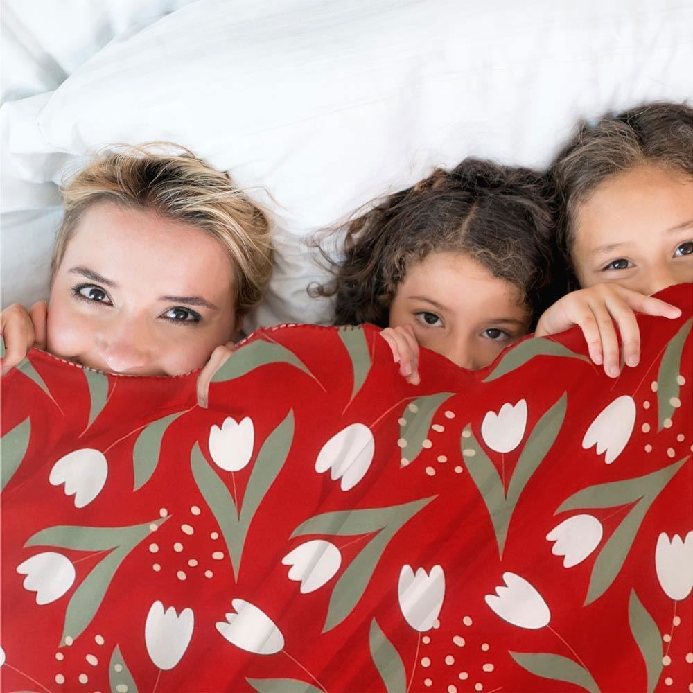 Tulips Mum's Love Blanket