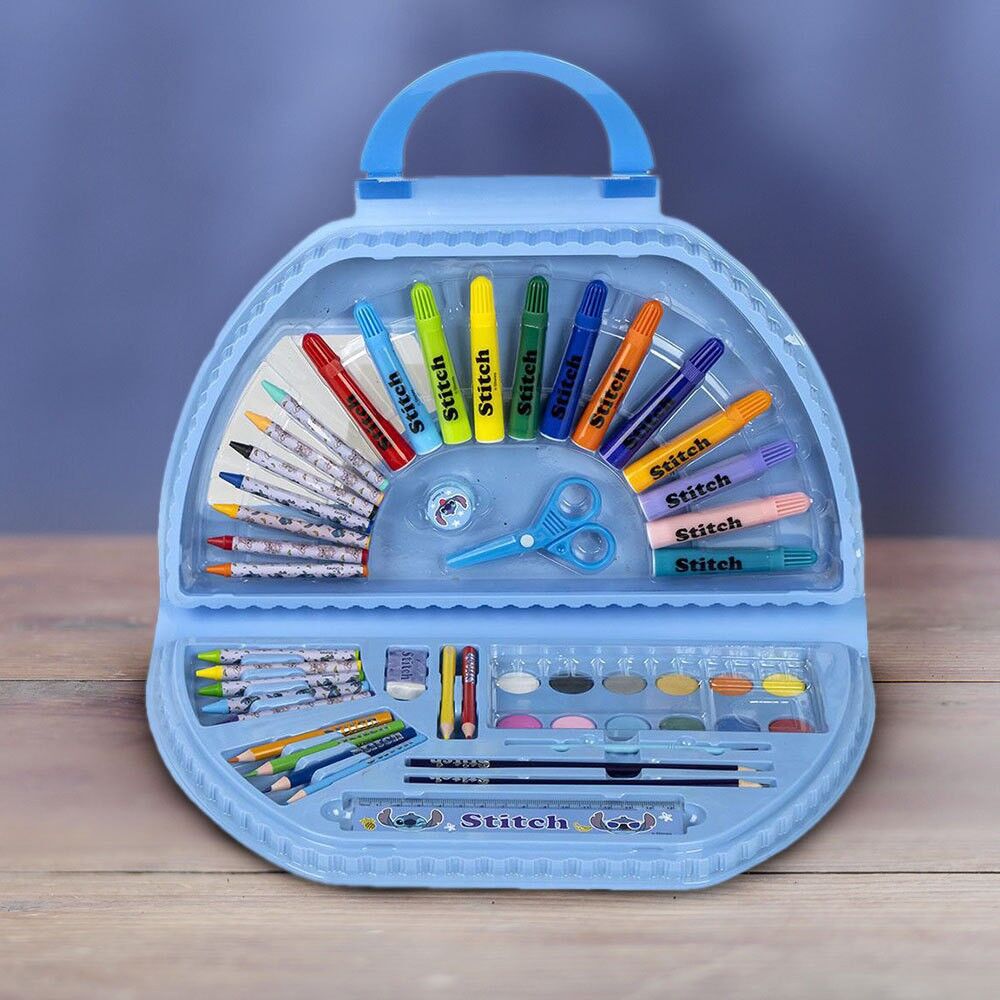 Disney Stitch Maxi Coloring Set, 50 Pieces