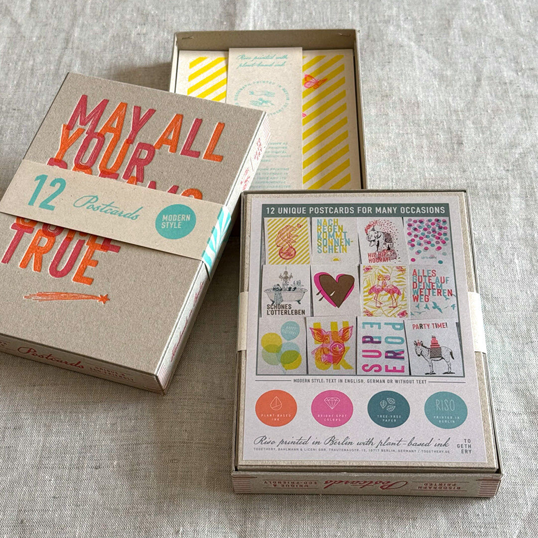 Postkartenbox mit 12 Karten / MODERN STYLE