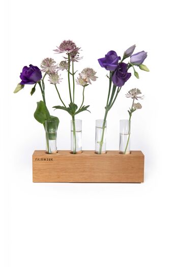 Vase en bois - chaque composition florale attire le regard 3