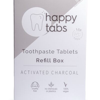 Refill Charcoal Mint | Toothpaste Tablets | 2 Month Supply | 4 Month Supply | 6 Month Supply - 6 Month Supply