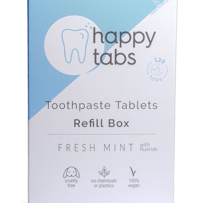 Refill Fresh Mint | Toothpaste Tablets | 2 Month Supply (with fluoride)