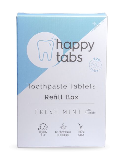 Refill Fresh Mint | Toothpaste Tablets | 2 Month Supply | 4 Month Supply | 6 Month Supply - 4 Month Supply