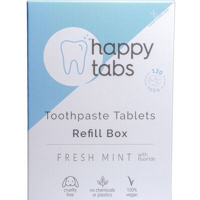 Refill Fresh Mint | Toothpaste Tablets | 2 Month Supply | 4 Month Supply | 6 Month Supply - 4 Month Supply