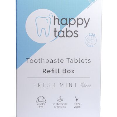 Refill Fresh Mint | Toothpaste Tablets | 2 Month Supply | 4 Month Supply | 6 Month Supply - 6 Month Supply