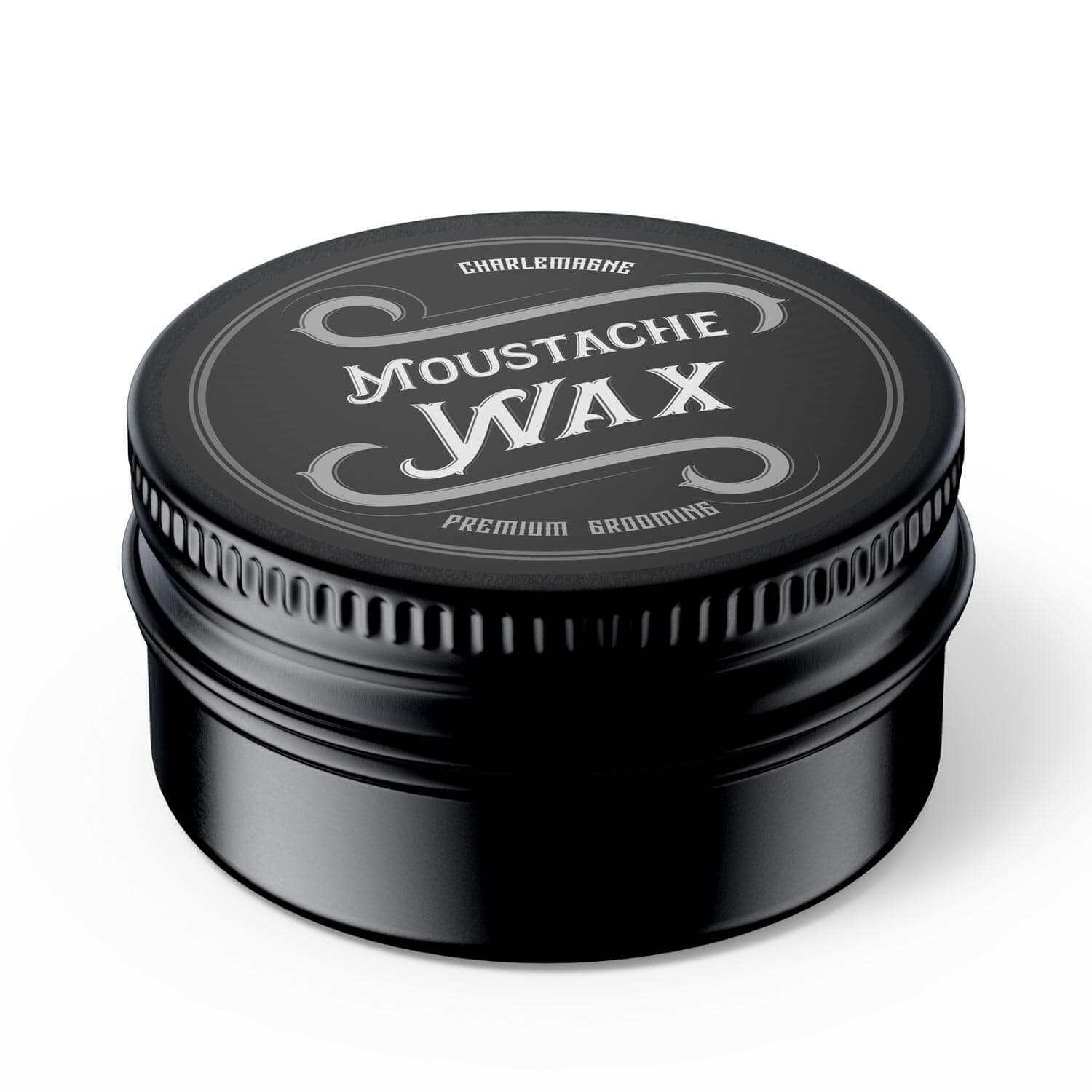 Charlemagne Moustache Wax 15ml Strong Hold | Leather Scent Styling Wax for Beard & Mustache