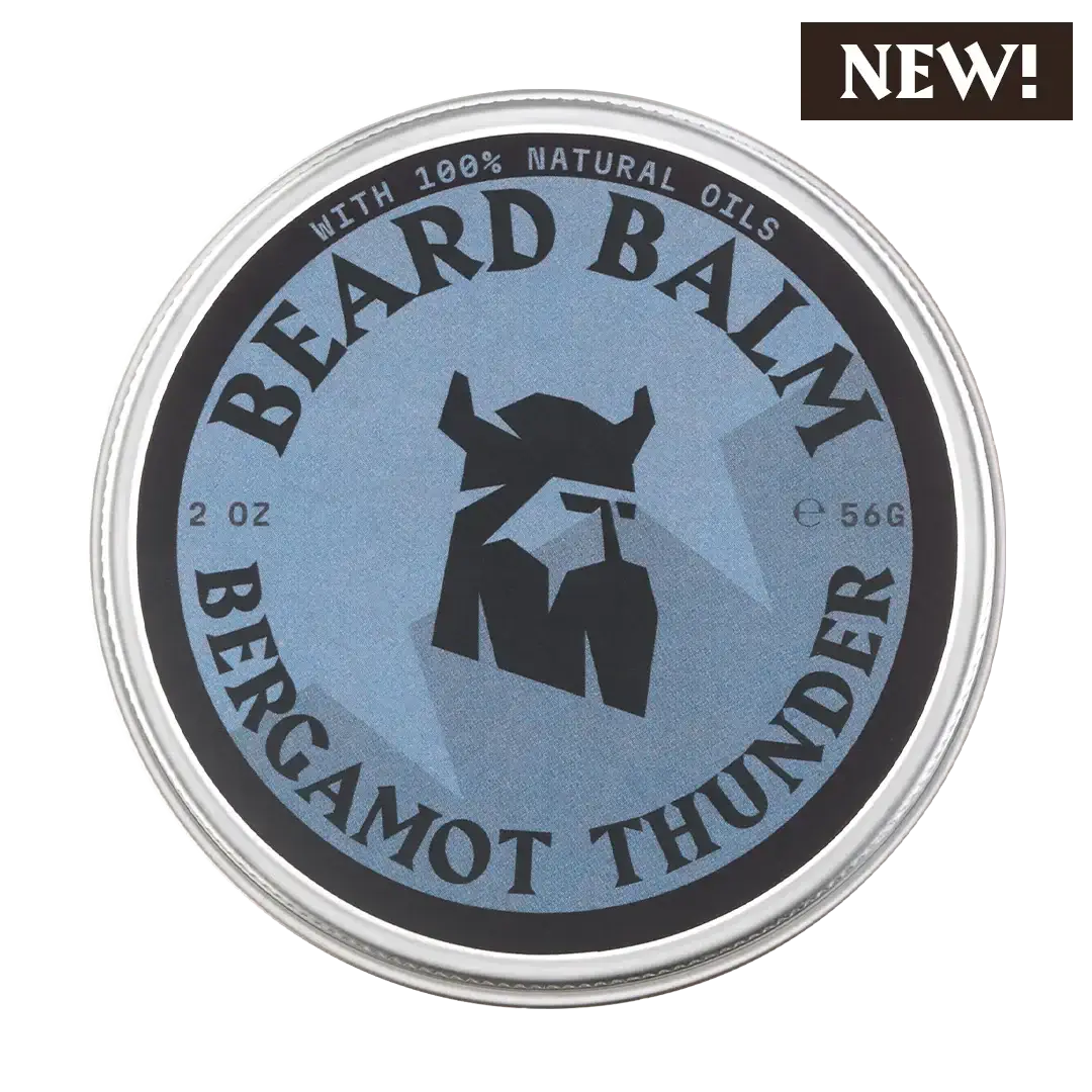 Striking Viking Bergamot Thunder Beard Balm 2oz | Natural Beard Styling & Conditioning Balm