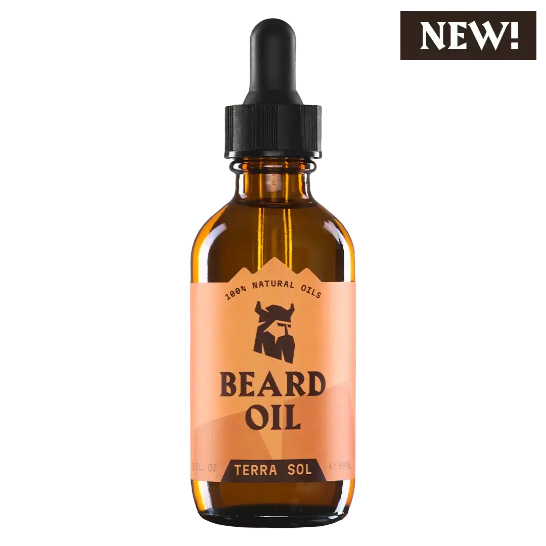 Striking Viking Terra Sol Beard Oil 2oz | Organic Hydrating Beard Growth & Softening Oil for Men
