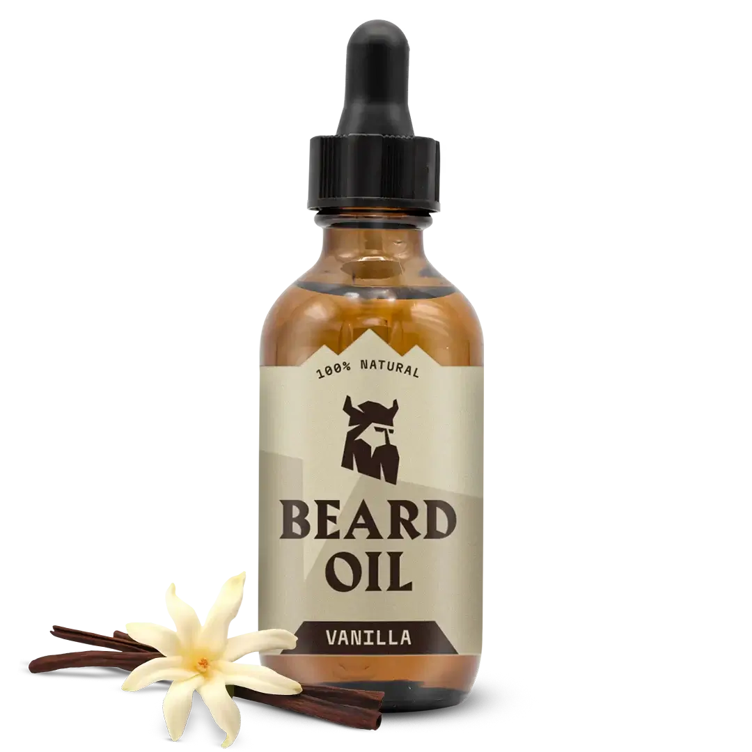 Striking Viking Vanilla Beard Oil 2oz | Natural Hydrating Beard Growth & Softening Oil for Men