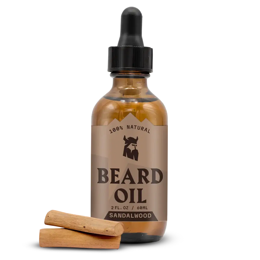 Striking Viking Sandalwood Beard Oil 2oz | Organic Hydrating Beard Growth Oil