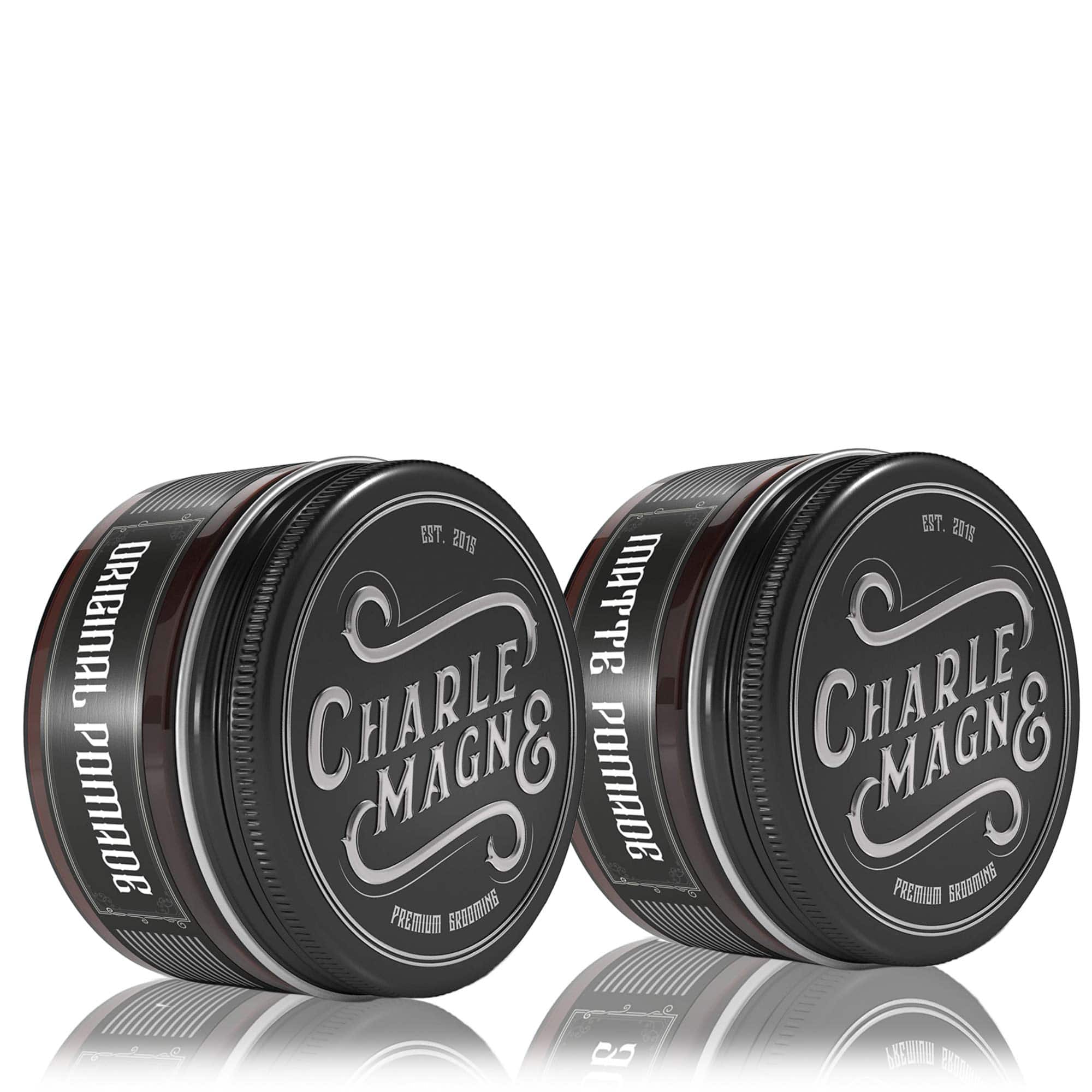 Charlemagne Hair Pomade Duo Matte & Original 2x100ml | Strong Hold Styling Set