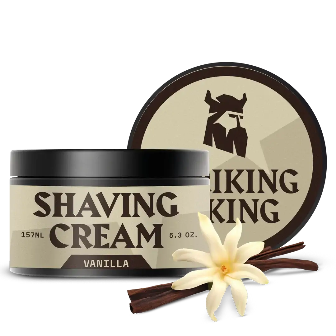 Striking Viking Shaving Cream for Men Vanilla 157ml | Rich Lather & Smooth Shave