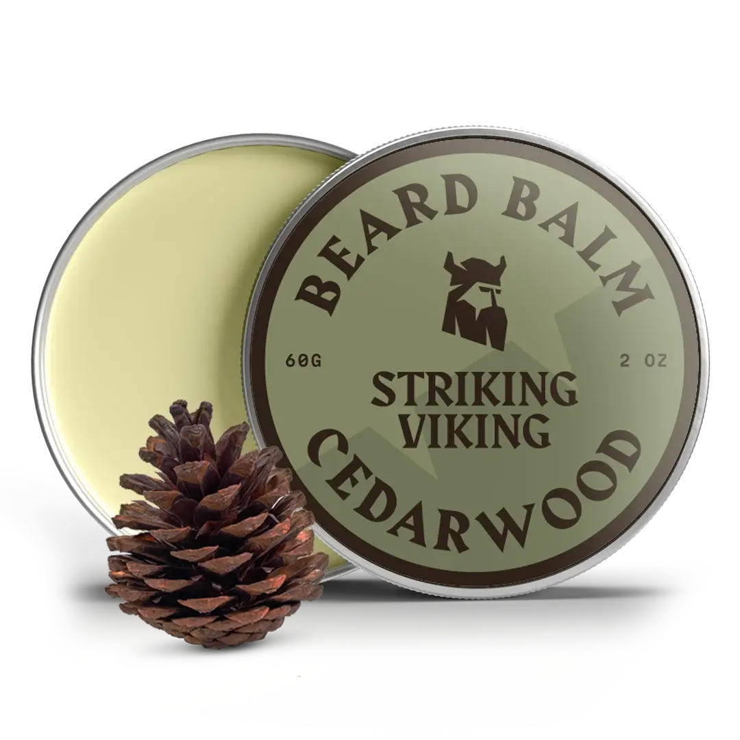 Striking Viking Beard Balm Cedarwood 2oz | Natural Beard Styling & Conditioning Balm