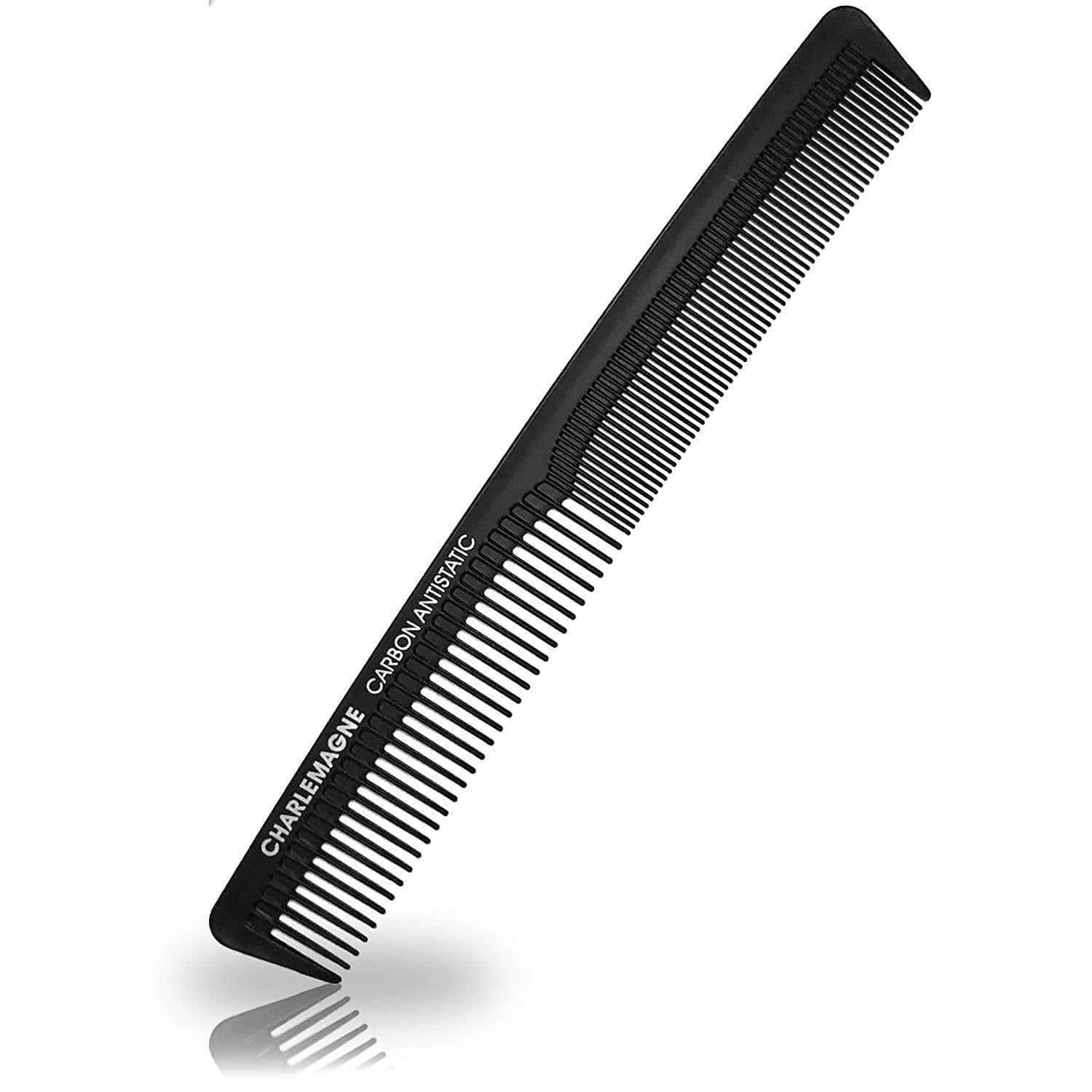 Charlemagne Carbon Hair Comb | Antistatic Dual-Sided Detangling & Styling Comb