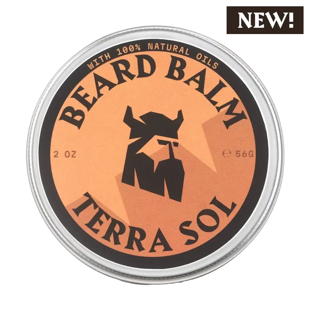Striking Viking Beard Balm Terra Sol 2oz | Natural Beard Styling & Conditioning Balm