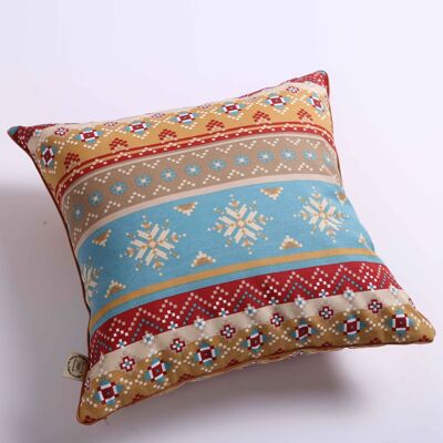 Boho geometric pattern cushion 15”