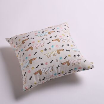 Coussin à motif de chiens, 17" 3