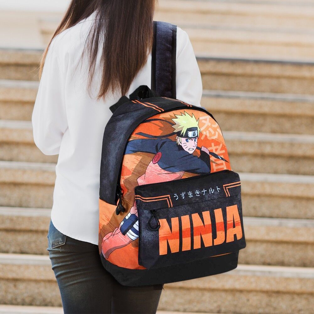 Naruto Ninja Backpack Orange & Black
